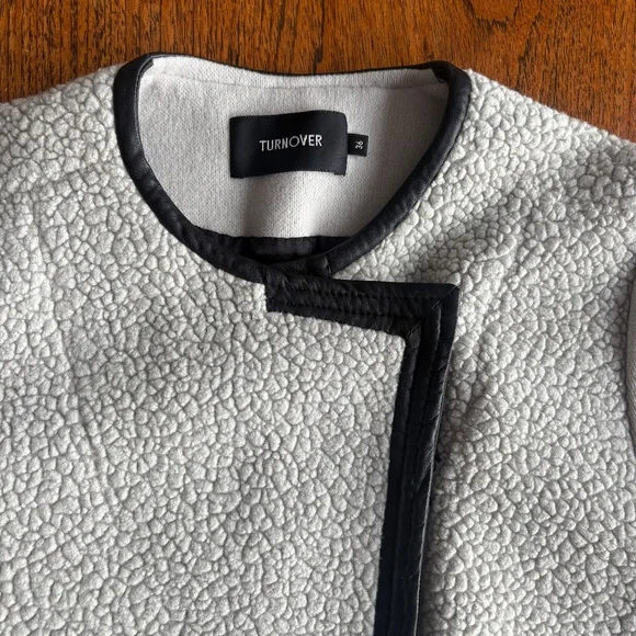 TURNOVER Ivory wool coat EU 36 - Picture 7 of 16